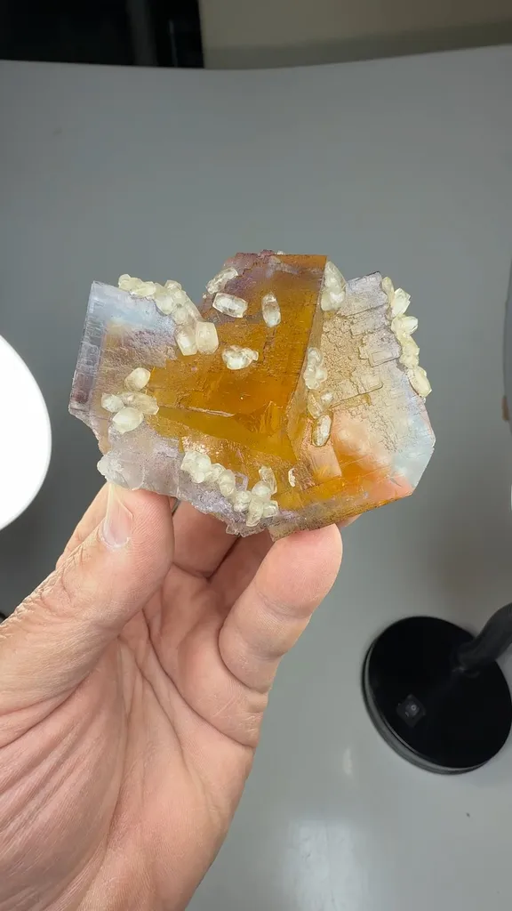 Fluorite with Calcite - image 2