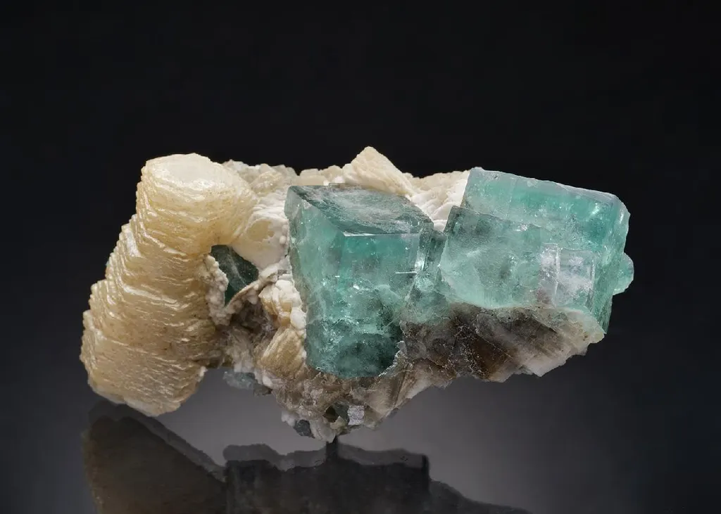 Fluorite with Calcite image