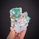 Fluorite with Calcite, Dolomite, and Pyrite - image 1
