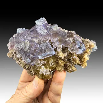 Fluorite with Calcite