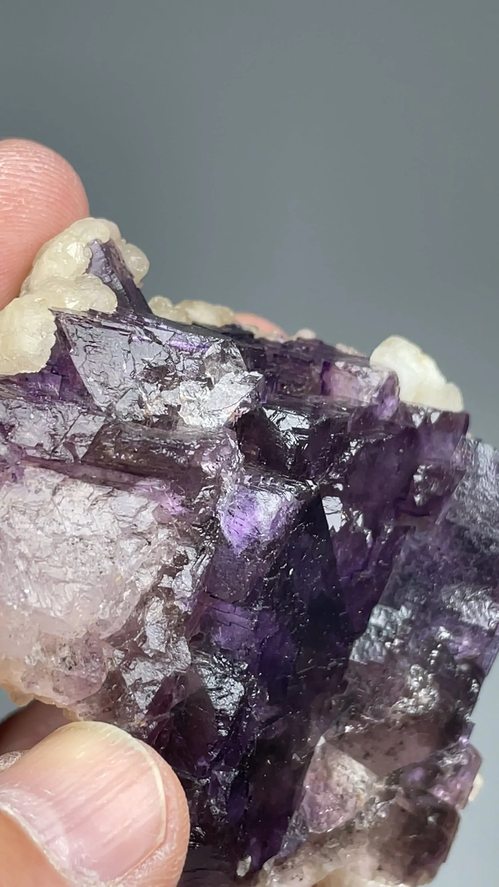 Fluorite with Calcite - image 2
