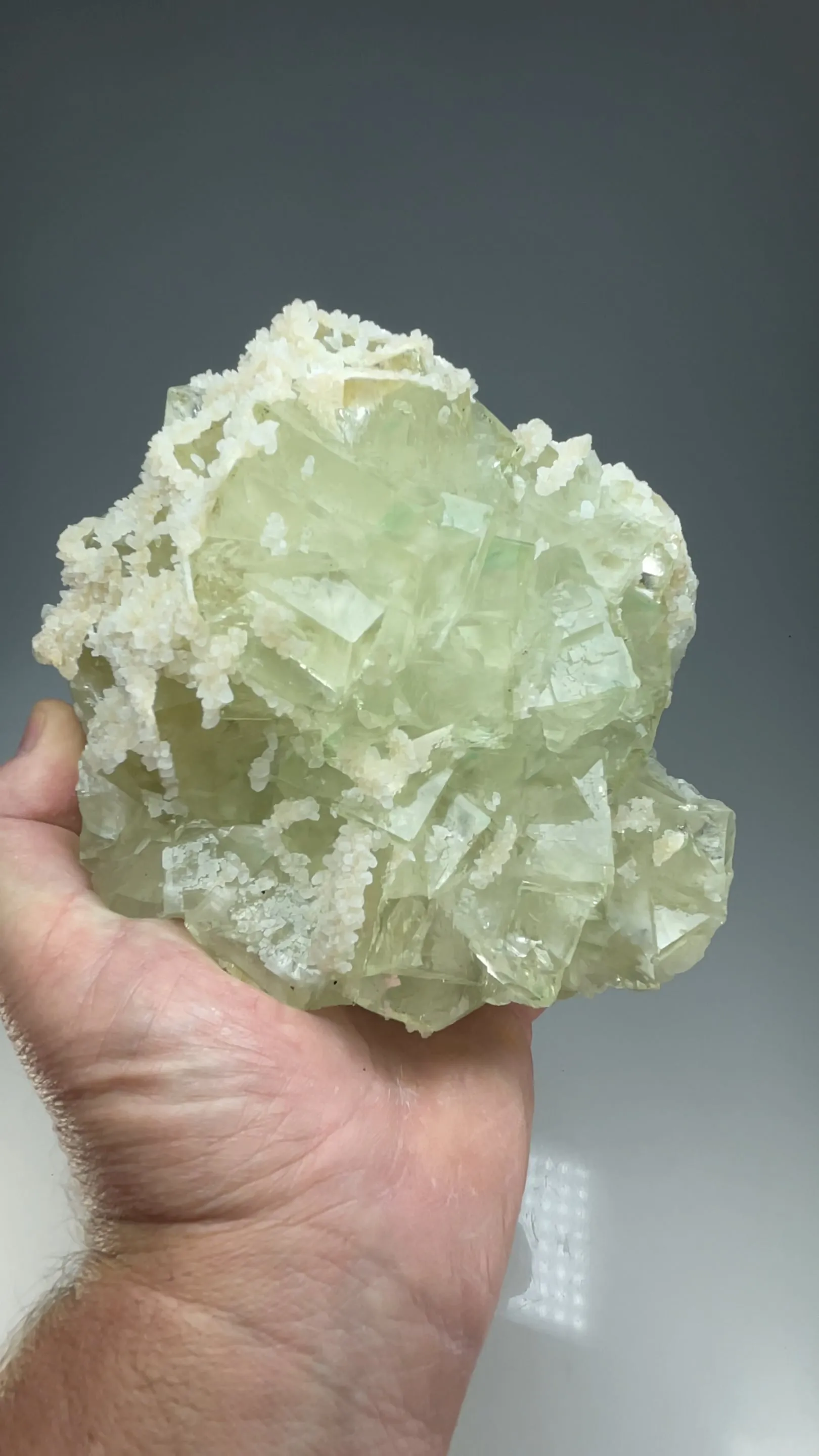 Fluorite with Calcite - image 2