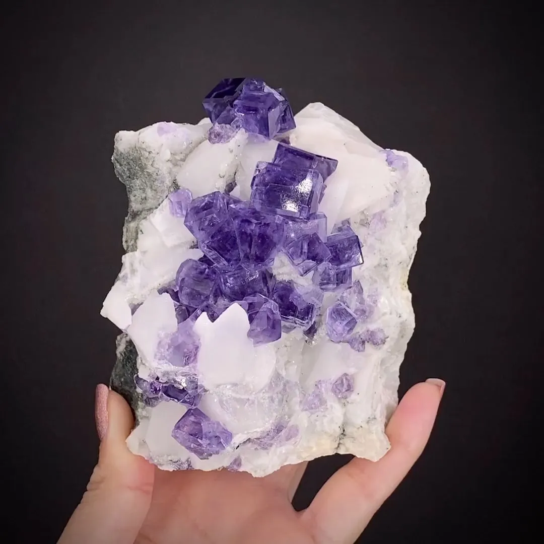 Fluorite with Calcite - image 2