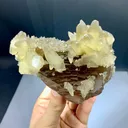 Fluorite with calcite from Pakistan - image 3