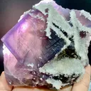 Fluorite with Calcite from Pakistan - image 3
