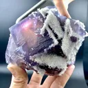Fluorite with Calcite from Pakistan - image 7