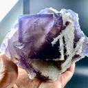 Fluorite with Calcite from Pakistan - image 4
