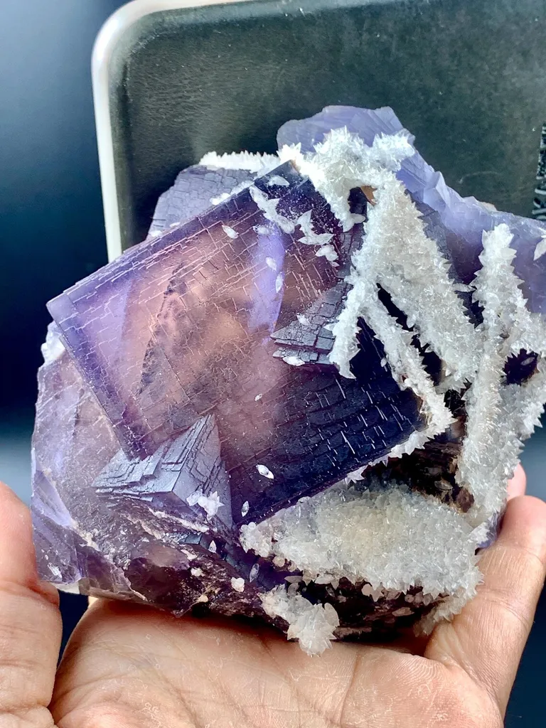 Fluorite with Calcite from Pakistan image