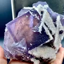 Fluorite with Calcite from Pakistan - image 1