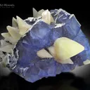 Fluorite with Calcite from Pakistan - image 2