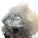 Fluorite With Calcite on Galena - image 2