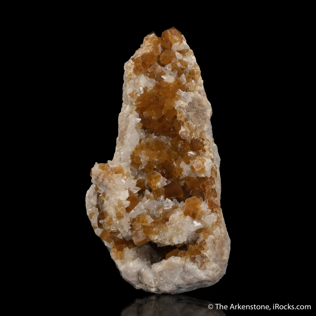 Fluorite with Calcite on jura limestone - image 2