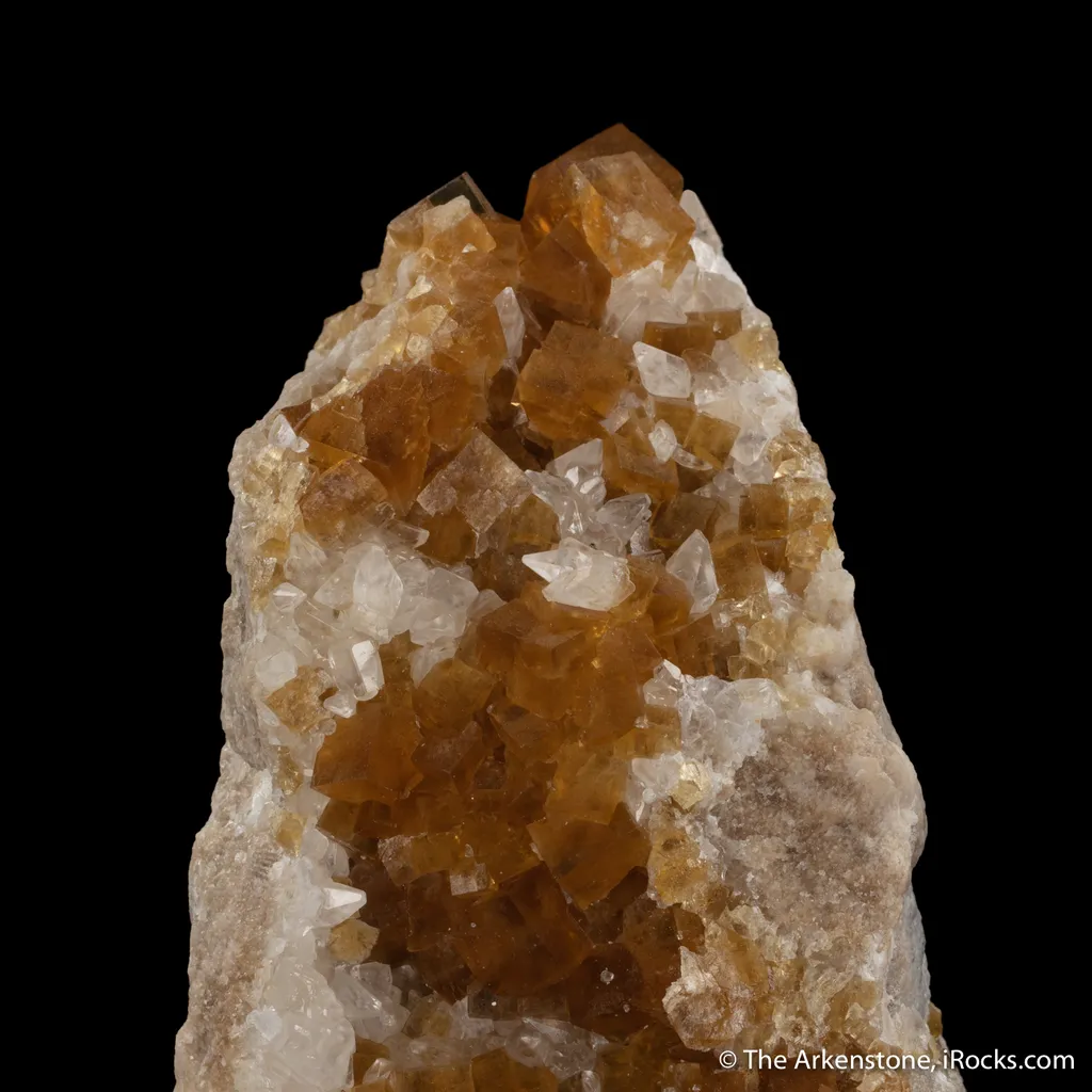 Fluorite with Calcite on jura limestone - image 3