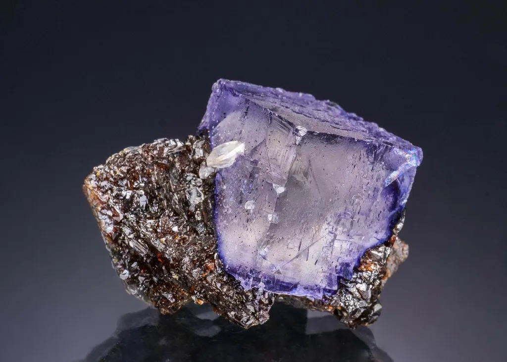 Fluorite with Calcite on Sphalerite