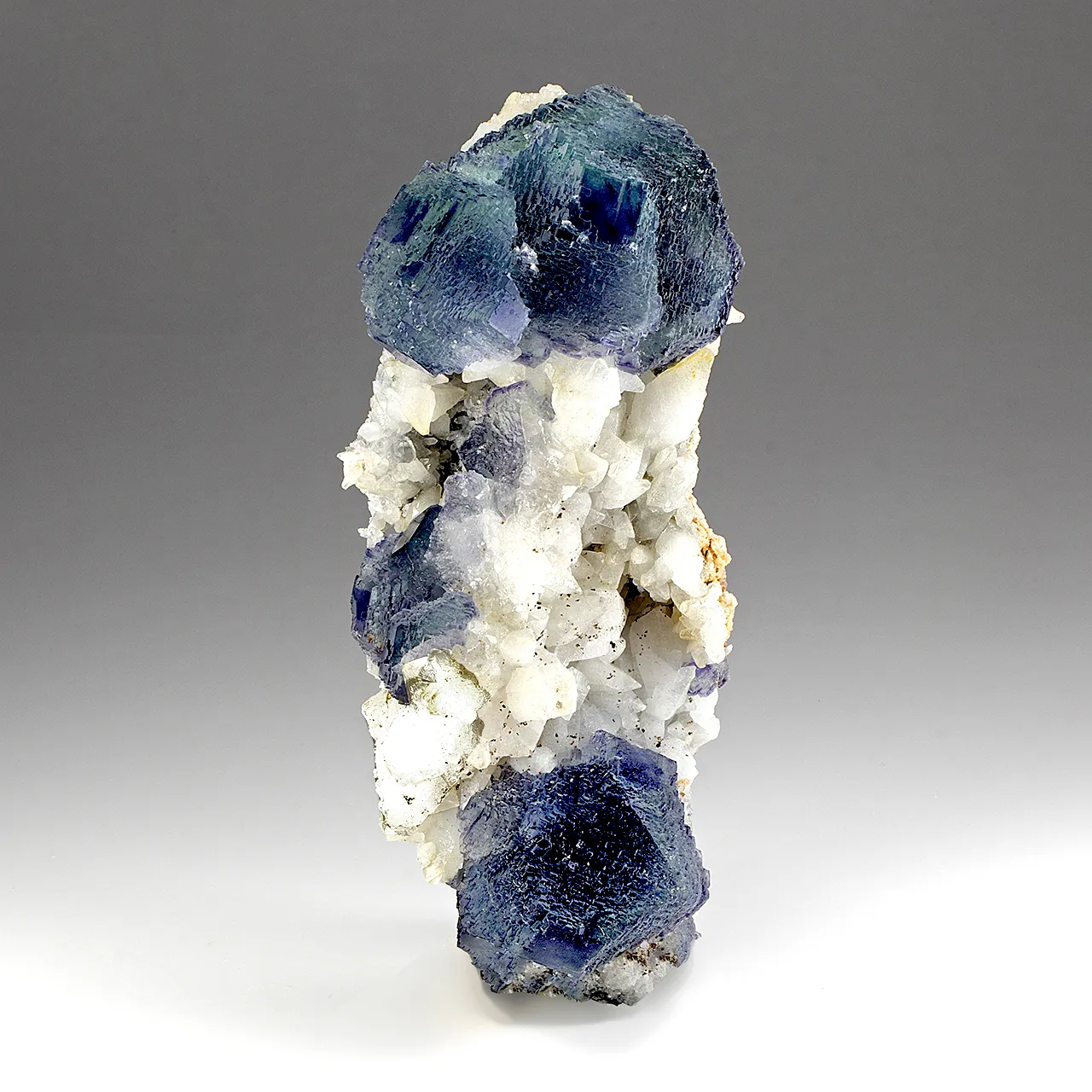 Fluorite with Calcite, Quartz - image 1