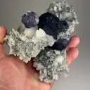 Fluorite with Calcite, Quartz - image 2
