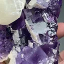 Fluorite with Calcite, Quartz - image 2