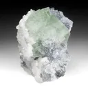 Fluorite with Calcite, Quartz - image 1