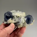 Fluorite with Calcite, Quartz - image 2
