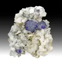 Fluorite with Calcite, Quartz - image 1