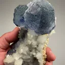 Fluorite with Calcite, Quartz - image 2