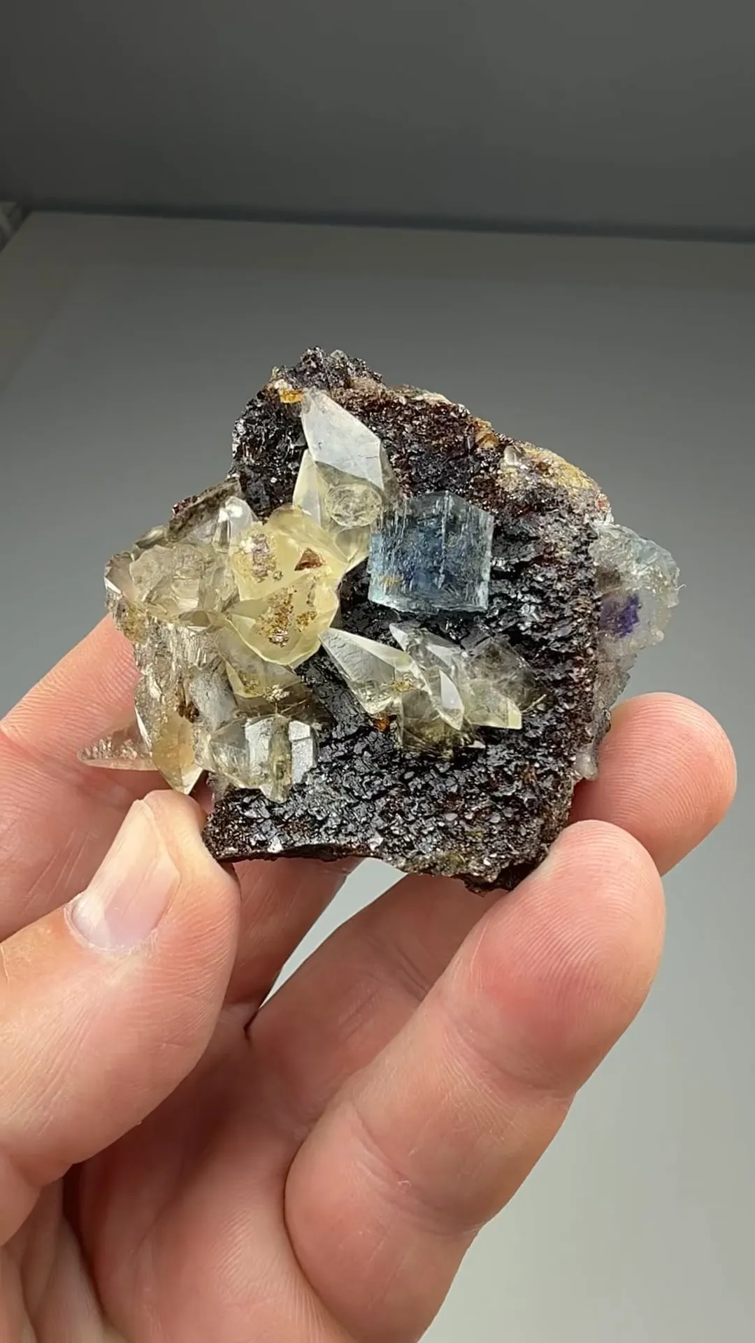 Fluorite with Calcite, Sphalerite - image 2