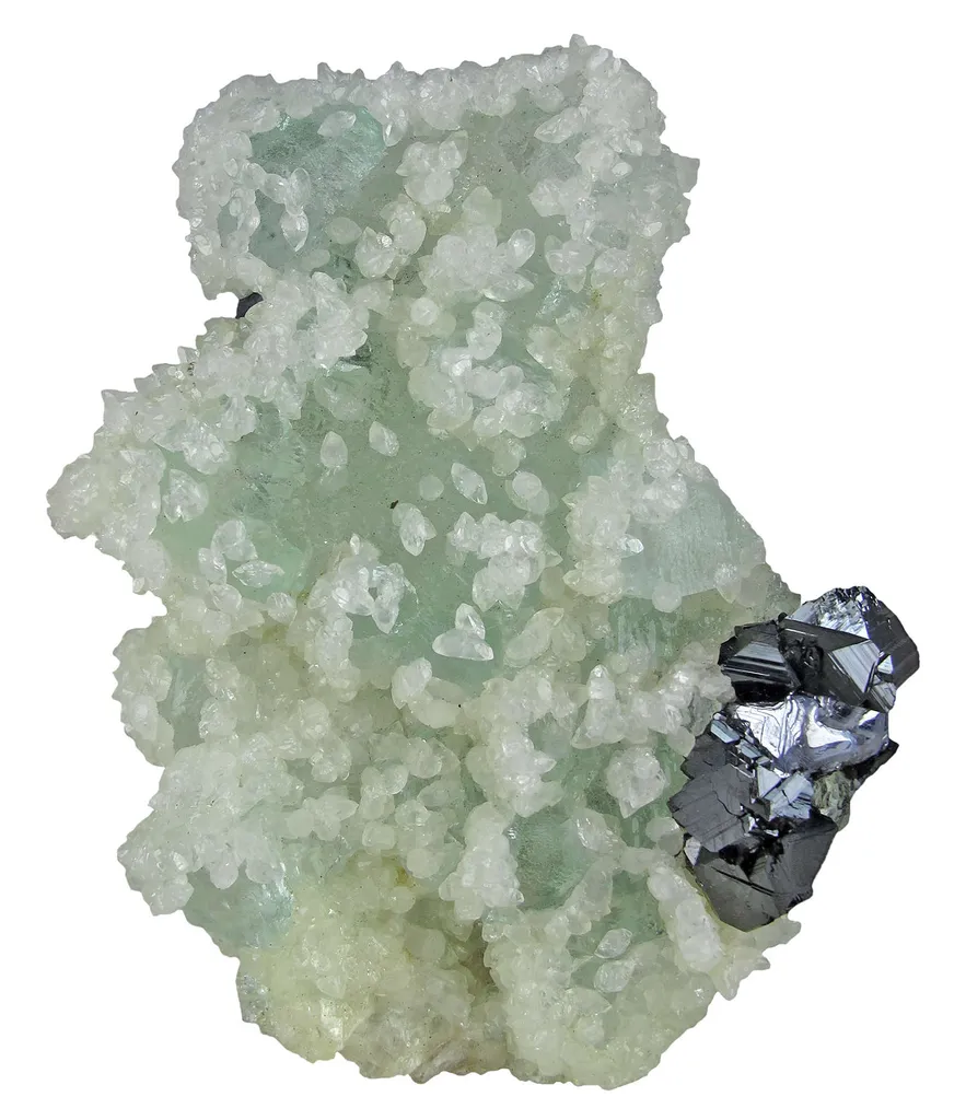 Fluorite With Calcite, Sphalerite, & Galena image
