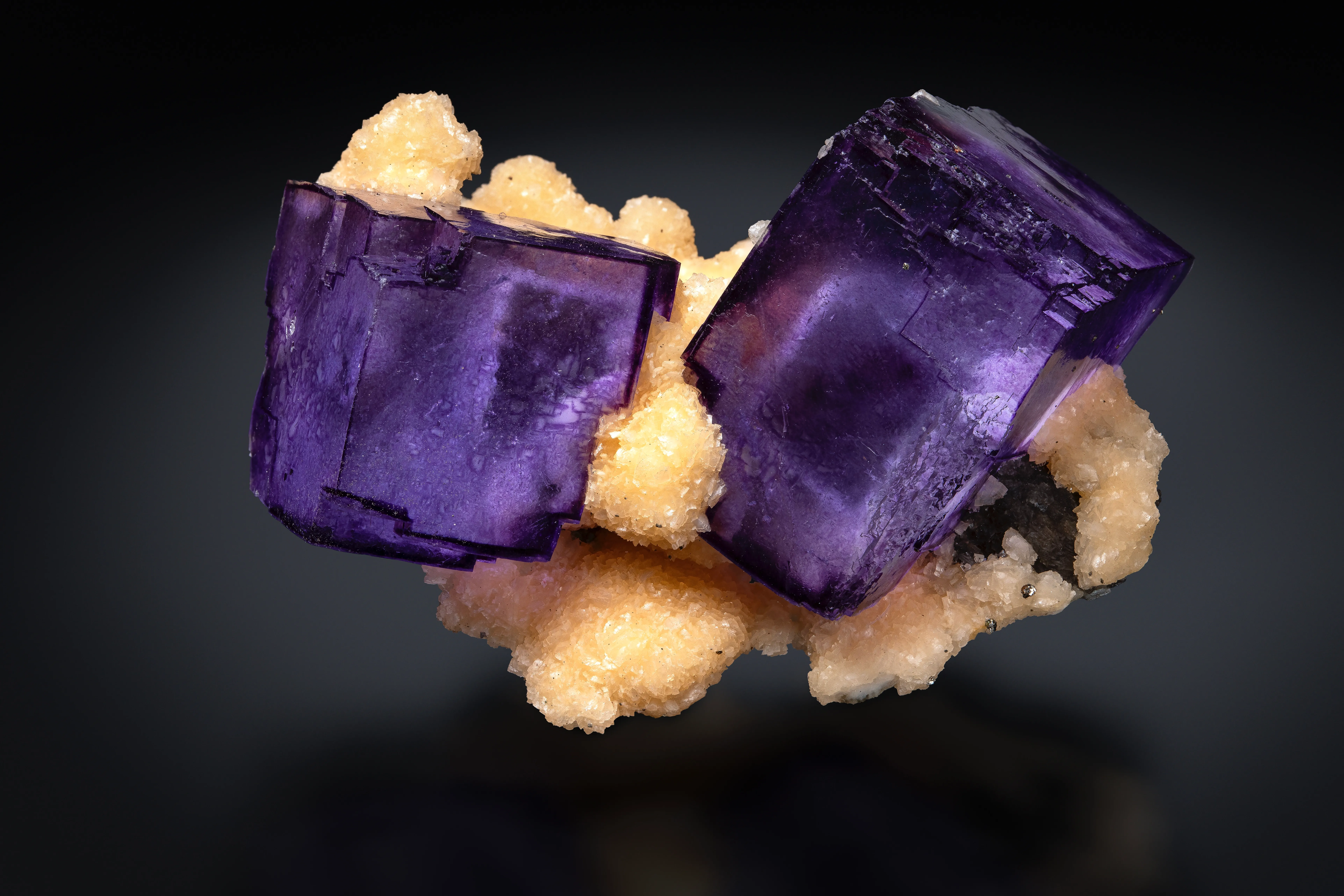 Fluorite with Calcite, Yaogangxian Mine China - image 1