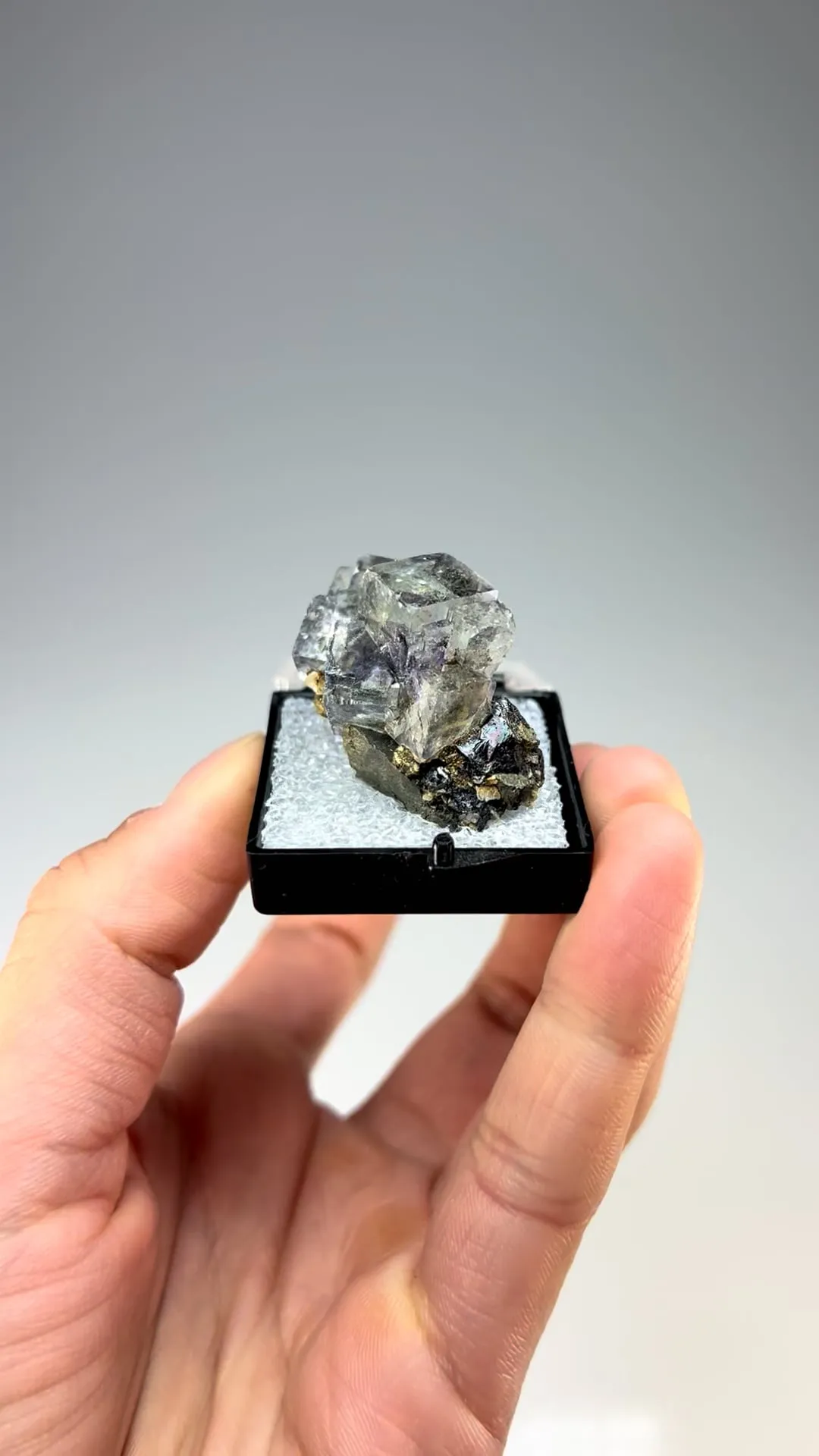 Fluorite with Cassiterite, Chalcopyrite - image 2
