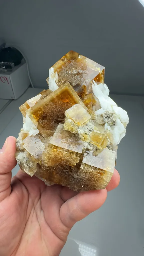 Fluorite with Celestine (Restored 2x) - image 2