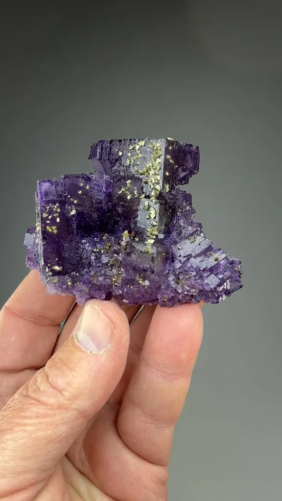 Fluorite with Chalcopyrite - image 3