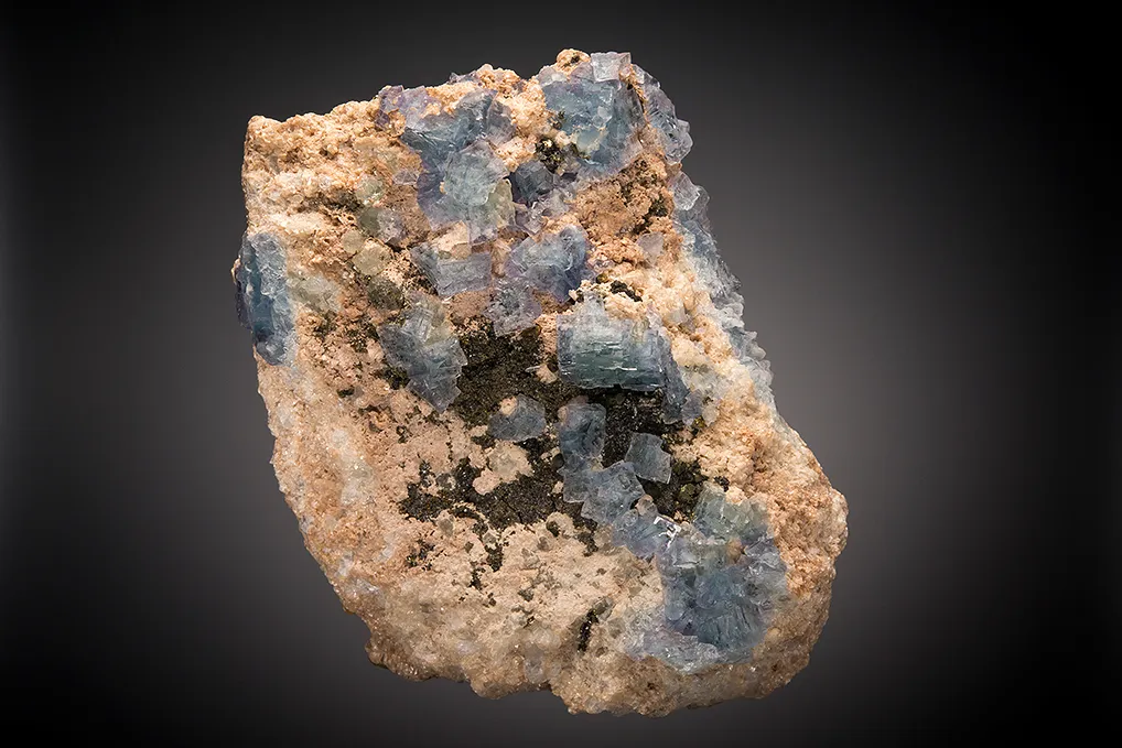 Fluorite with Chalcopyrite image