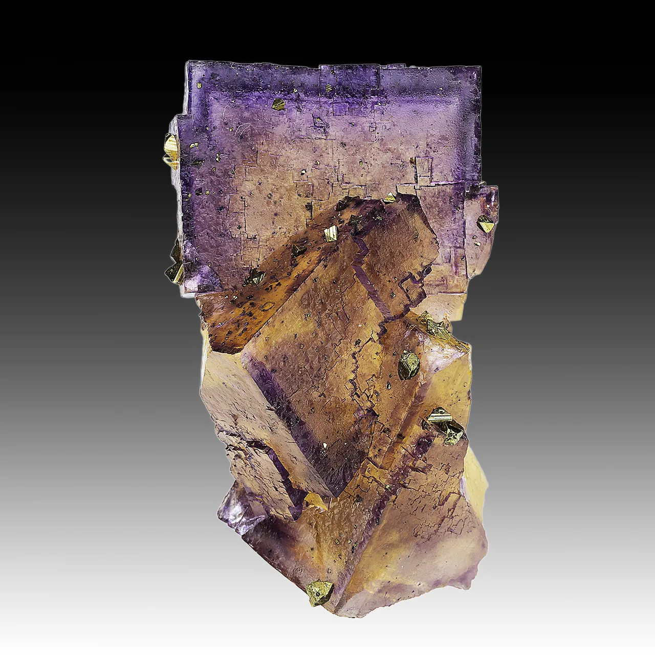 Fluorite with Chalcopyrite - image 1