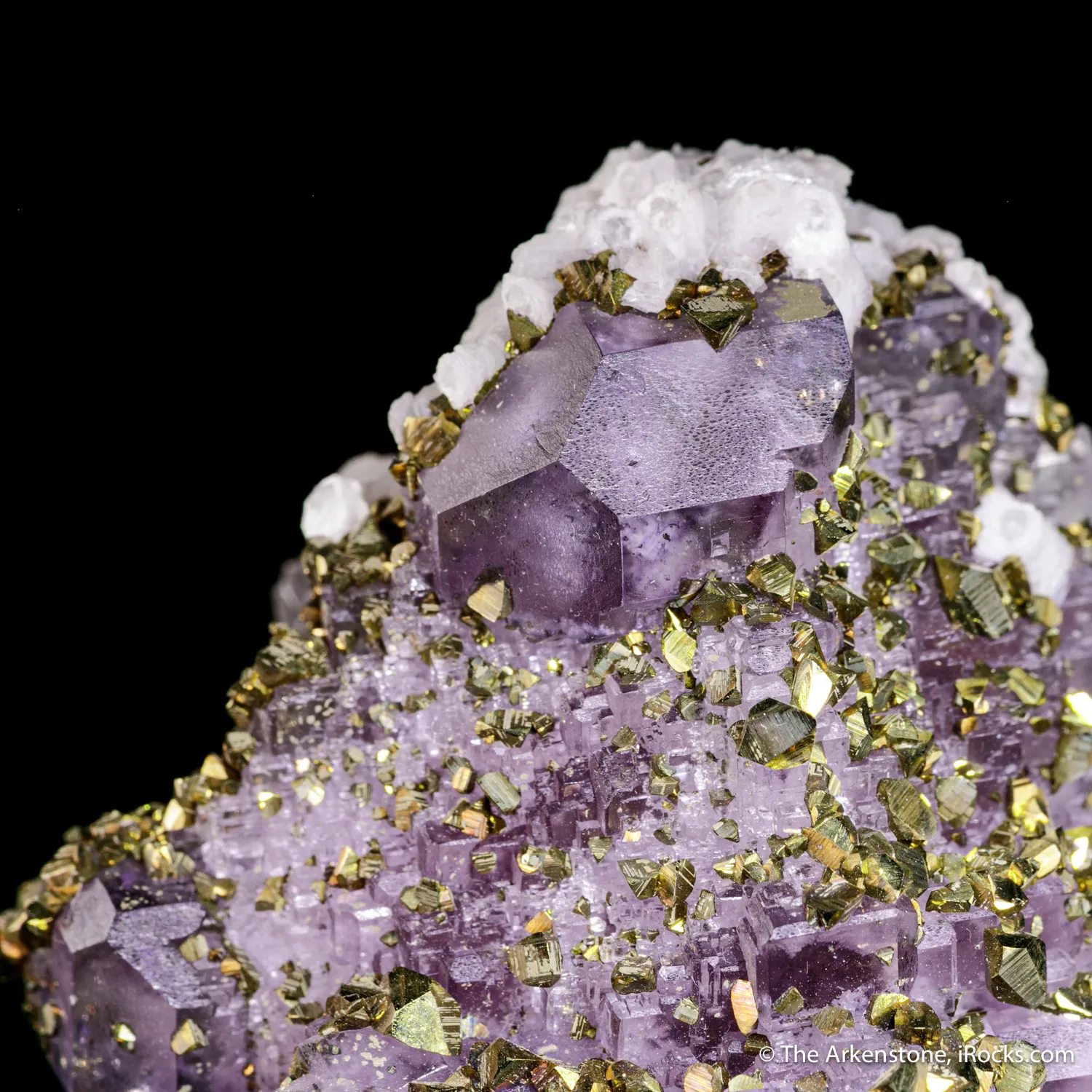 Fluorite with Chalcopyrite - image 1