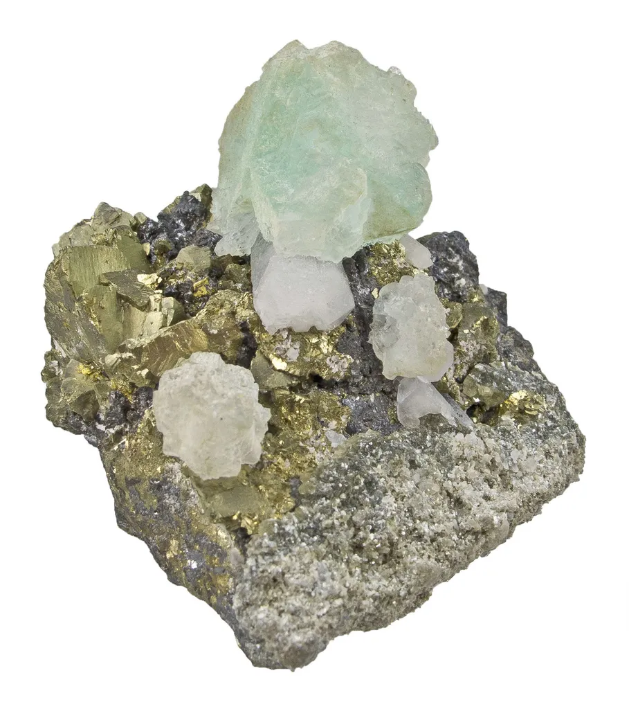 Fluorite With Chalcopyrite image