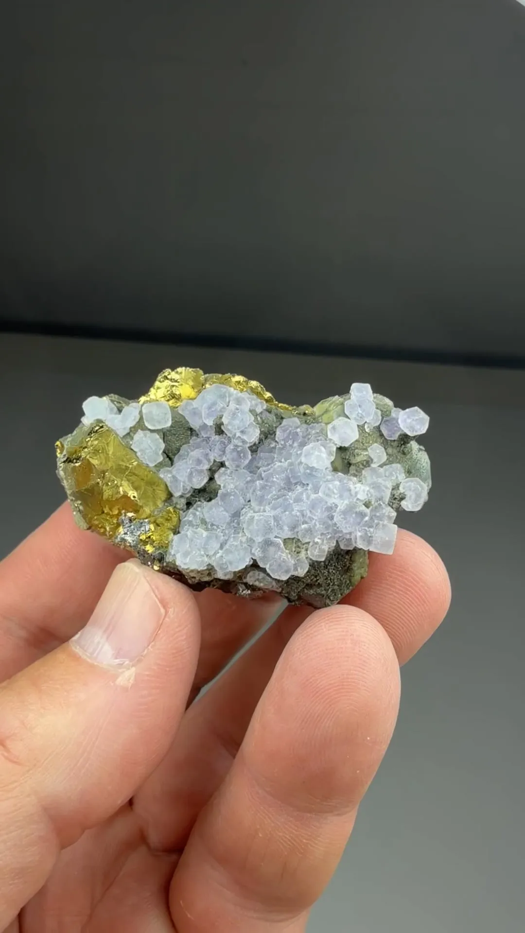 Fluorite with Chalcopyrite - image 2