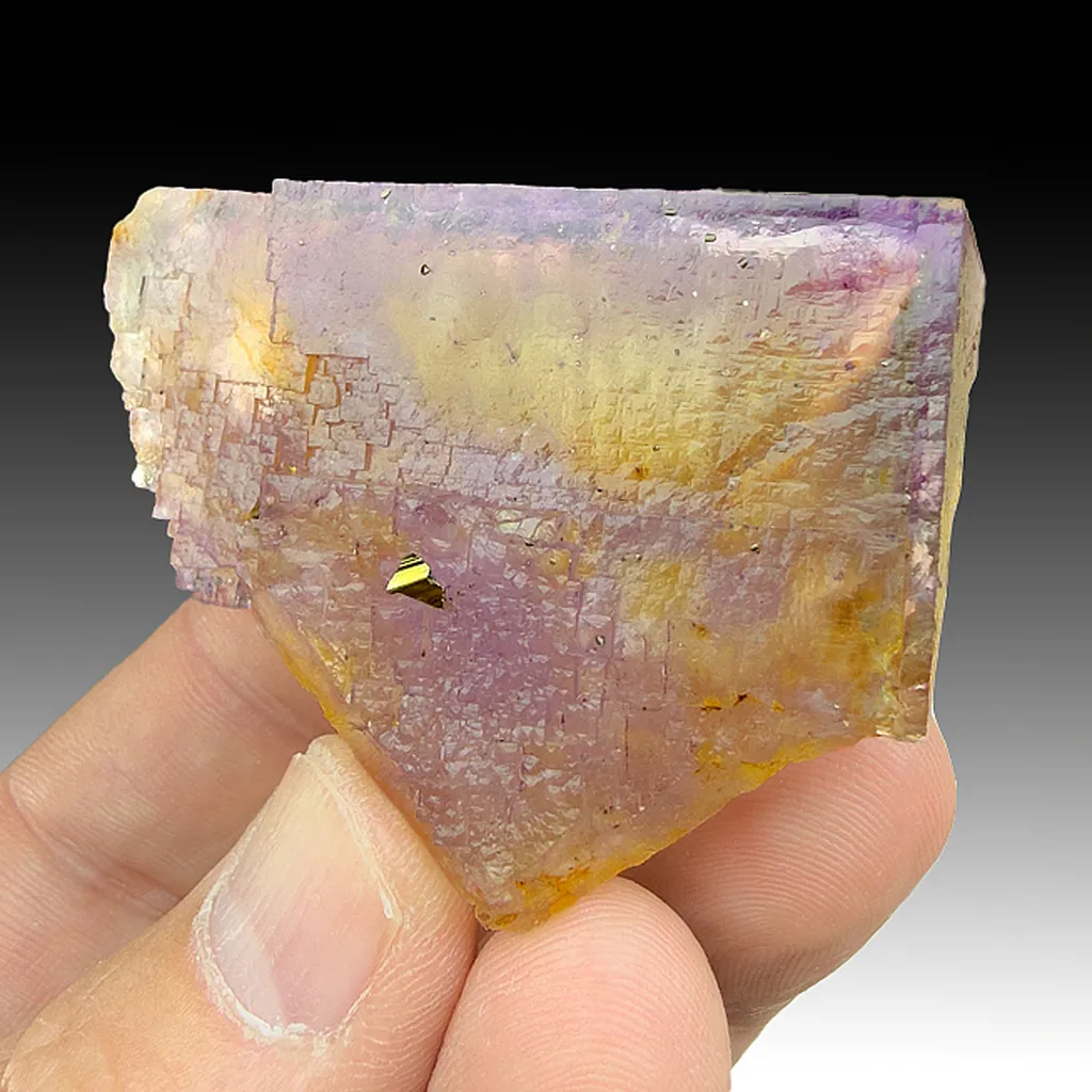 Fluorite with Chalcopyrite