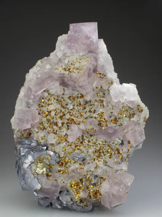 Fluorite with Chalcopyrite - image 1