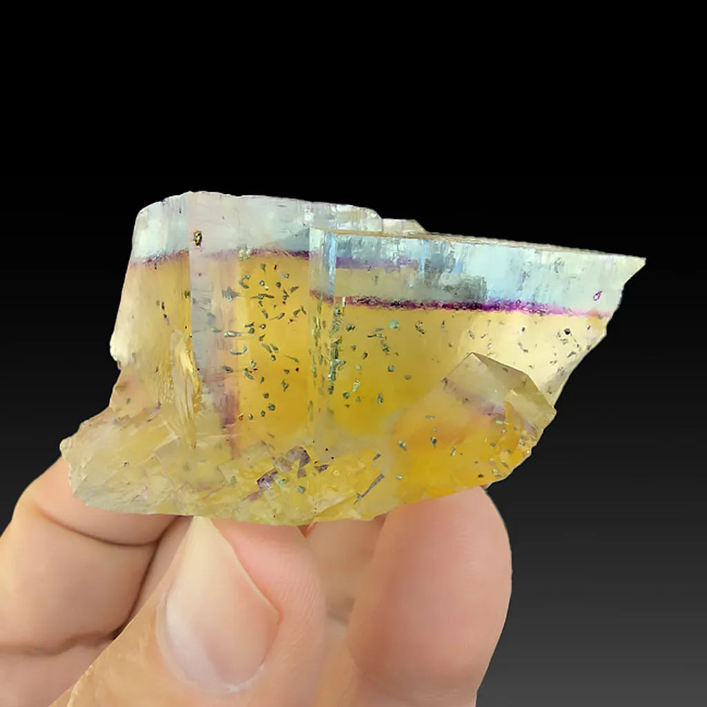 Fluorite with Chalcopyrite image