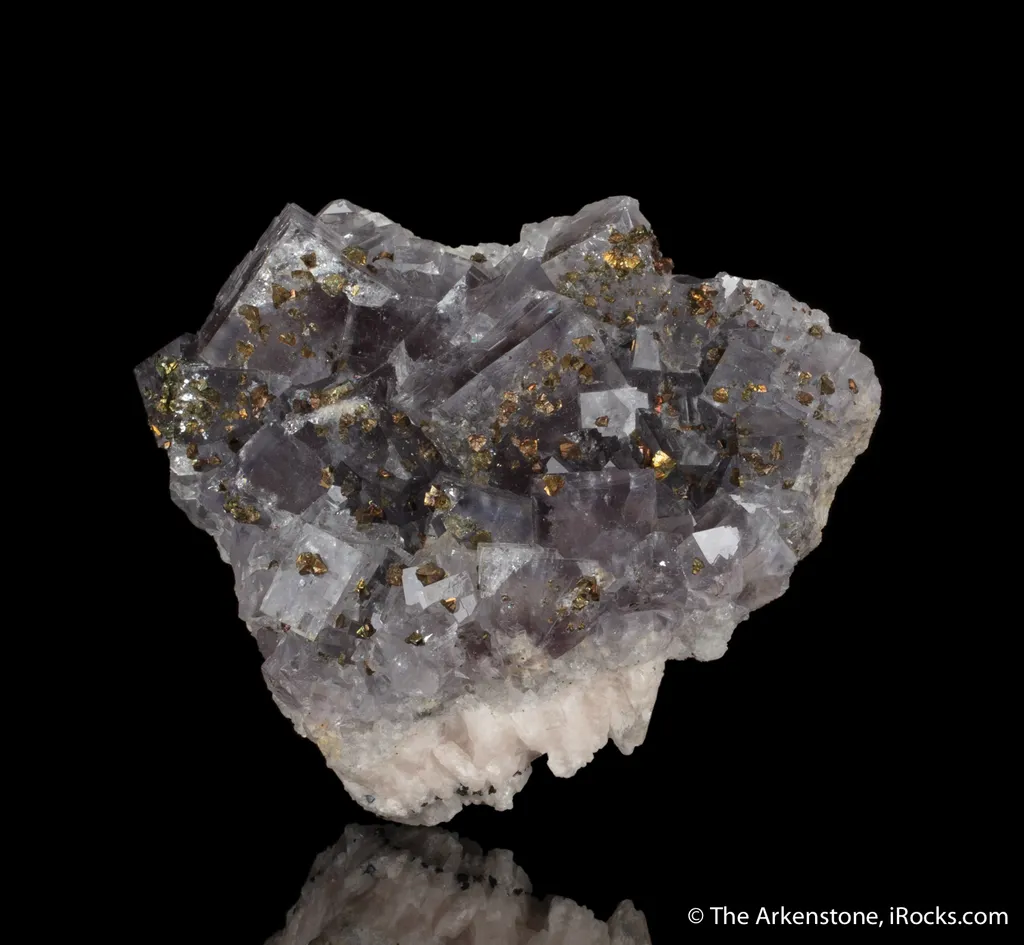 Fluorite with Chalcopyrite image