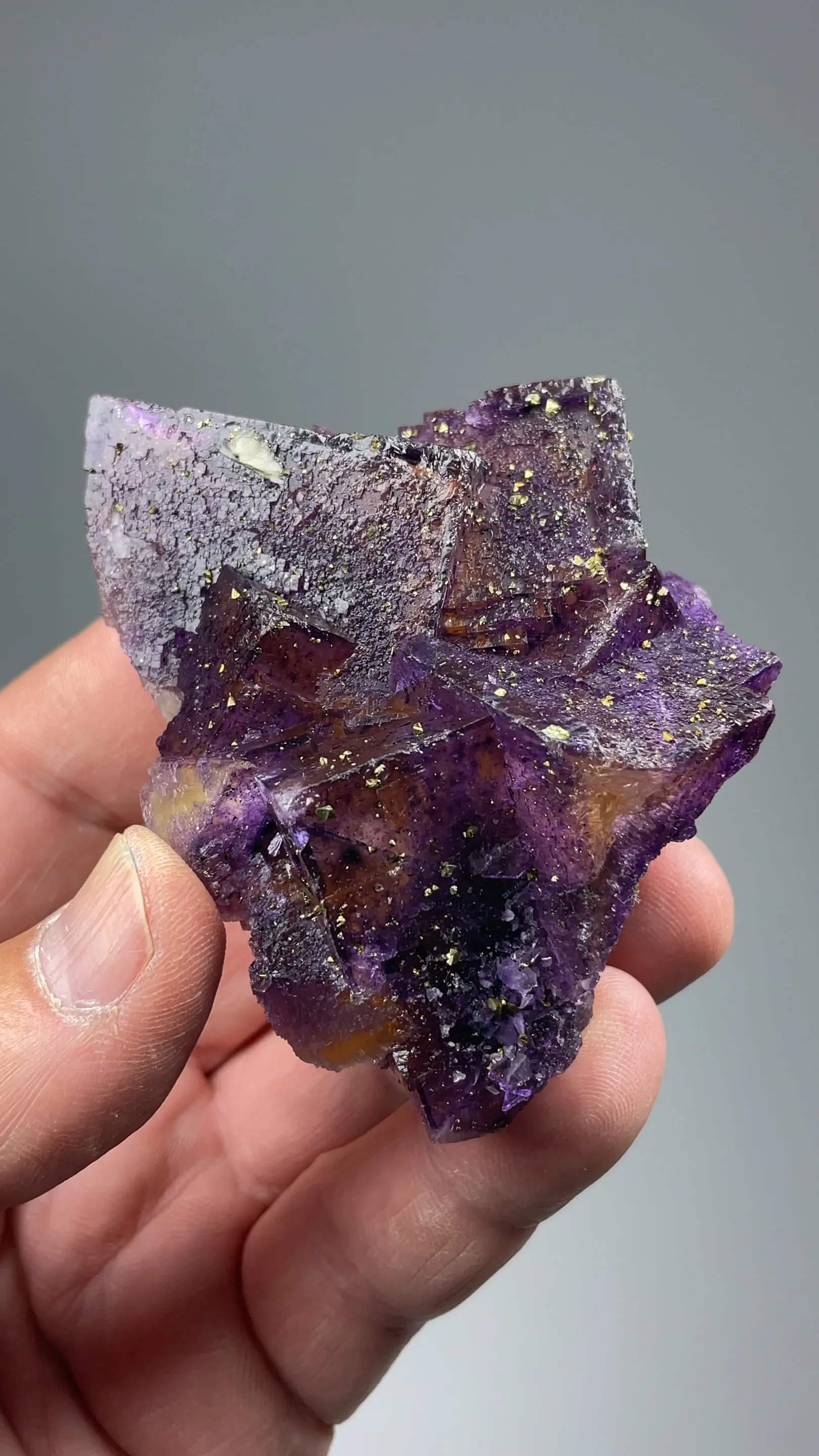 Fluorite with Chalcopyrite - image 2