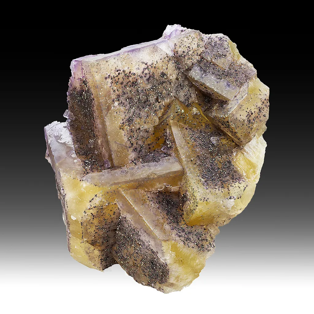 Fluorite with Chalcopyrite image