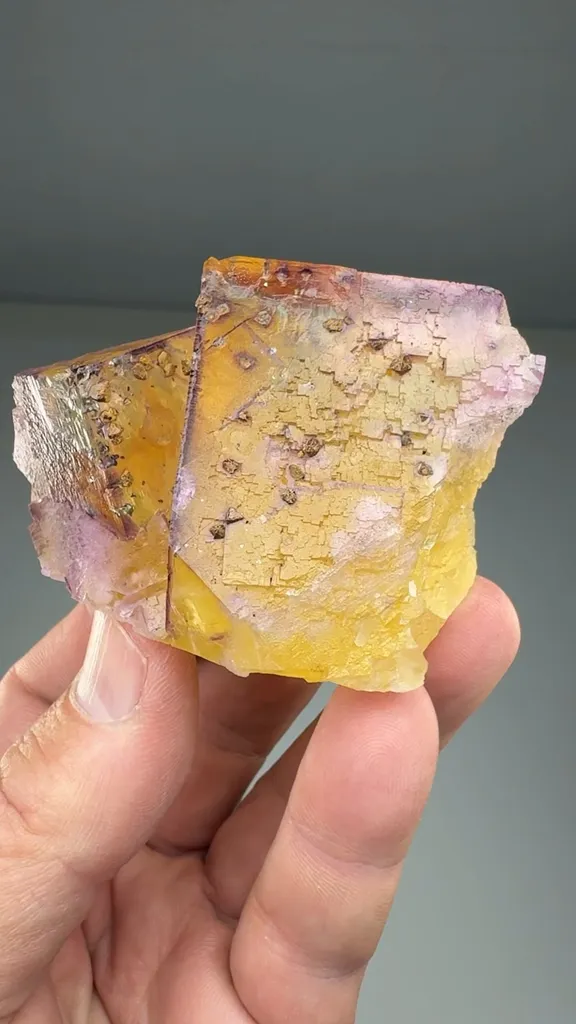Fluorite with Chalcopyrite image