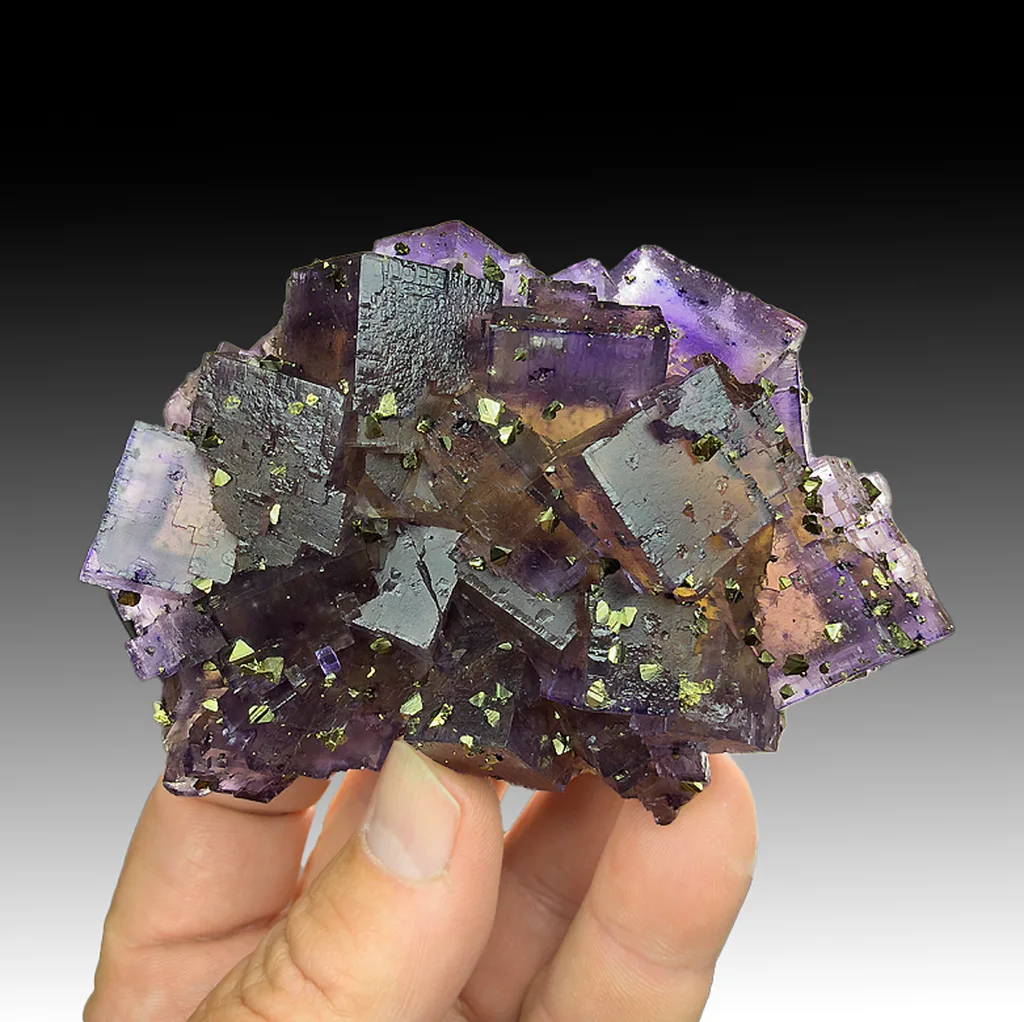 Fluorite with Chalcopyrite image