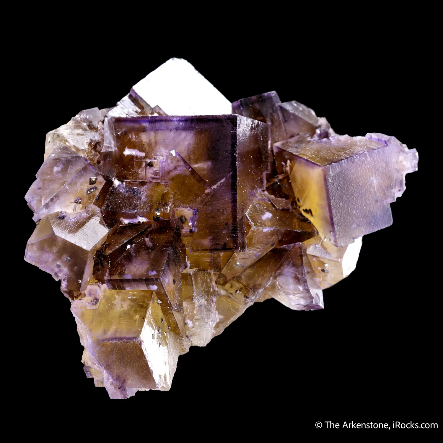 Fluorite with Chalcopyrite and Baryte inclusions - image 3
