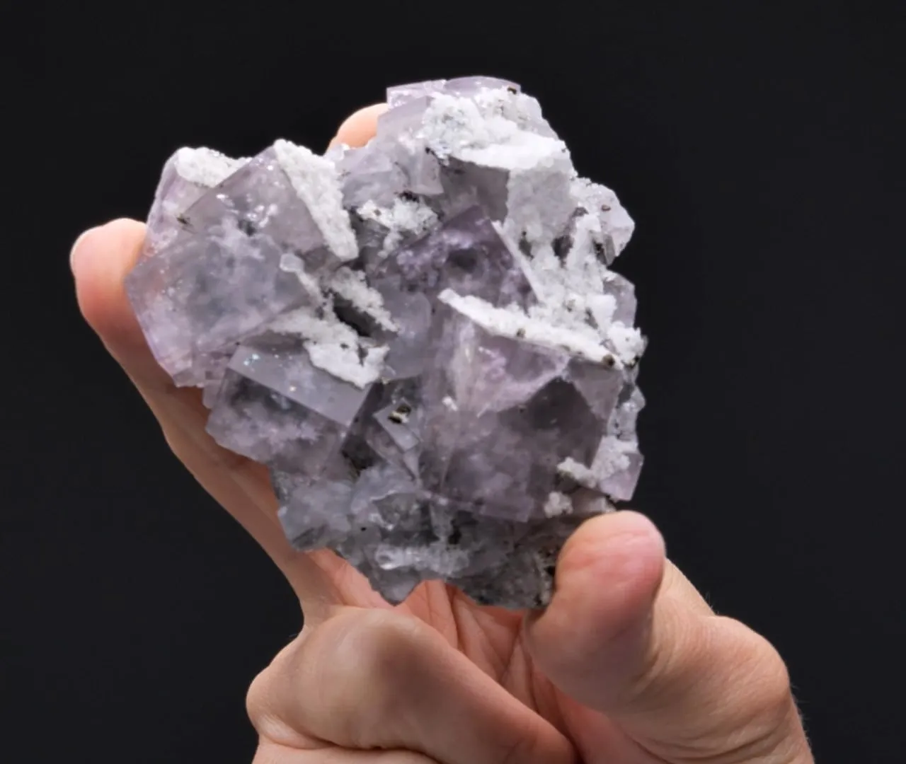 Fluorite with Chalcopyrite and Calcite - image 2