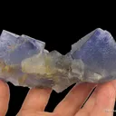Fluorite with Chalcopyrite and radiation-induced spots - image 4