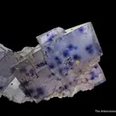 Fluorite with Chalcopyrite and radiation-induced spots - image 1