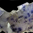 Fluorite with Chalcopyrite and radiation-induced spots - image 5