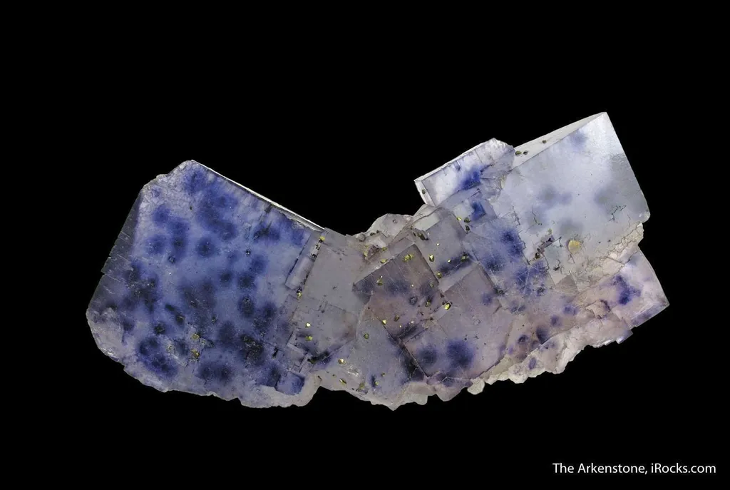 Fluorite with Chalcopyrite and radiation-induced spots - image 6